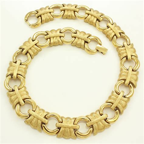 vintage givenchy gold 3 chain necklace|givenchy jewelry marks.